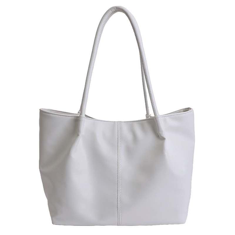 Bolso 2026 nuevo retro bolso de hombro de transporte de gran capacidad bolso de mujer simple y versátil bolso de brazo portátil