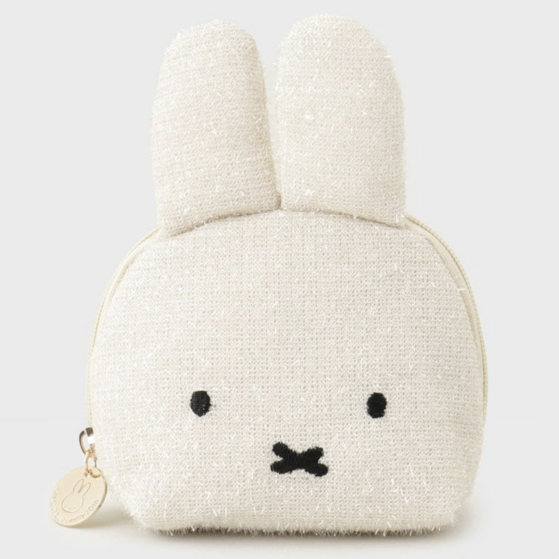 先行販売日本のかわいい光沢のあるぬいぐるみ大きなウサギの頭ポータブル化粧品袋大容量化粧品雑貨収納袋|undefined