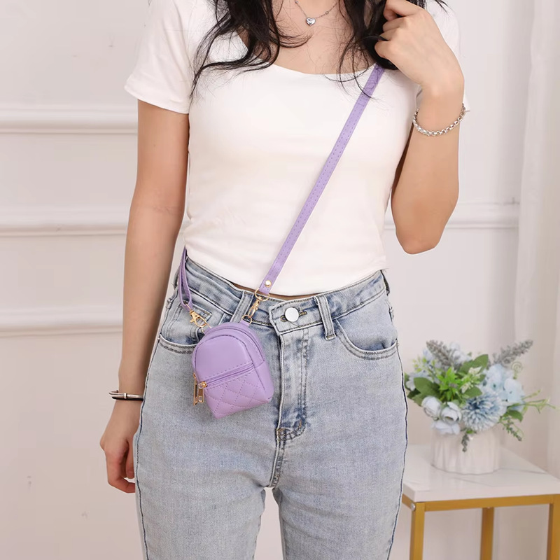 Mochila inclinada de hombro único mini bolso pu quilting bolso nuevo fabricante de fuente al por mayor