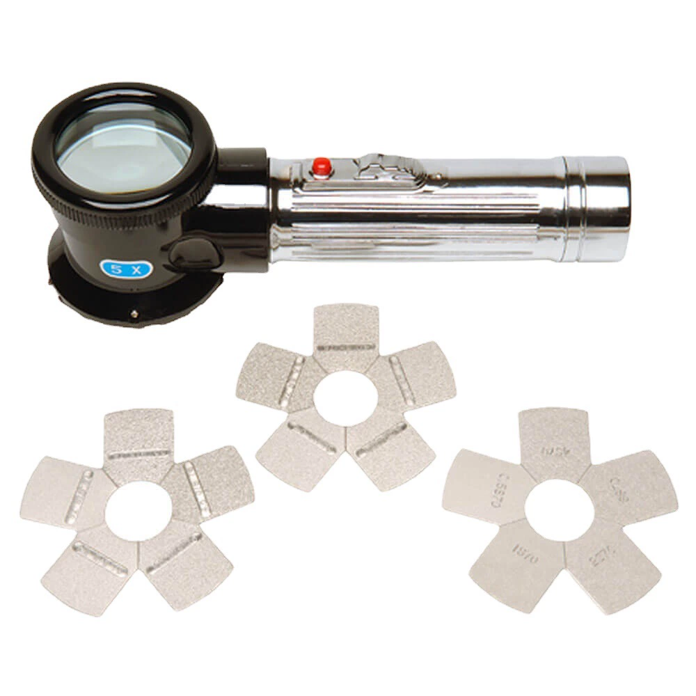 Великобритания Eco elcometer общий агент E127-1 усилитель освещения Сравнение шероховатости поверхности компаратор
