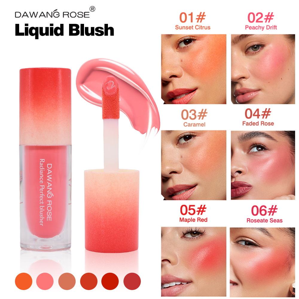 Exclusive Low Saturation Matte Liquid Blush Multi Use Enhance Skin Tone Beauty Product_voghion.com