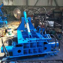 自动翻包金属屑压块机 钢筋压块机 高密度铁块液压打包机