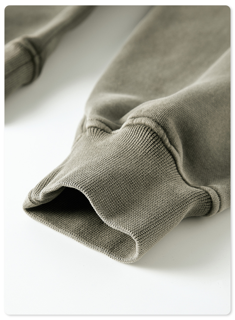 Damen Retro Kapuzenpullover Mit Samtfutter Und Waschung_voghion.com