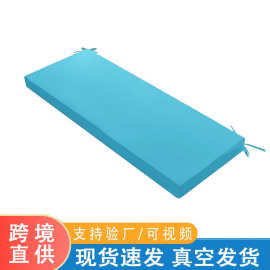 跨境户外长方形椅垫防水防褪色露台高密度坐垫花园沙发防滑秋千垫