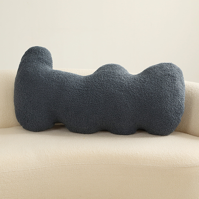 Nuevo estilo simple almohada de peluche floral almohada de peluche nudo donut almohada de cama almohada de cojín grande almohada al por mayor