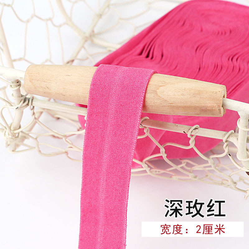 Tira de borde elástico de algodón accesorios de tela tira de borde de ropa de bebé cinta ropa interior banda elástica correa de tela plegable