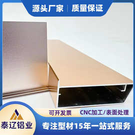 铝合金加工铝型材开模定制边框移门衣柜酒柜玻璃柜门极简玻璃门型