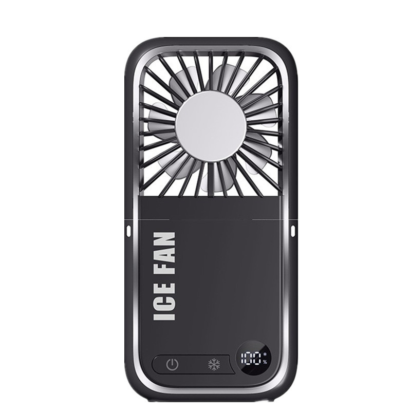 Mini Ventilador USB Portátil — Ventilador Plegable de Escritorio y Colgante al Cuello, Recargable