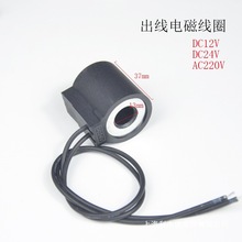螺纹插装电磁阀铜出线线圈DC12 24 AC220V