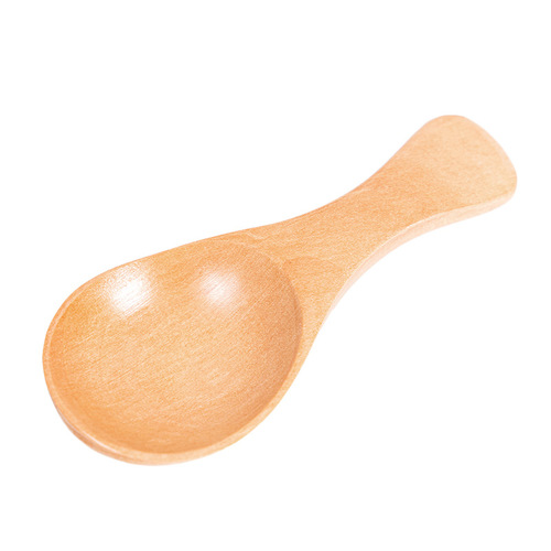 Internet celebrity lotus nanmu small wooden spoon tea milk powder ice cream dessert small spoon rice spoon shovel wooden spoon