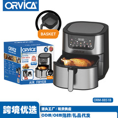 ORVICA クロスボーダーエアフライヤー家庭用大容量インテリジェントビジュアル多機能電気フライヤーエアフライヤー