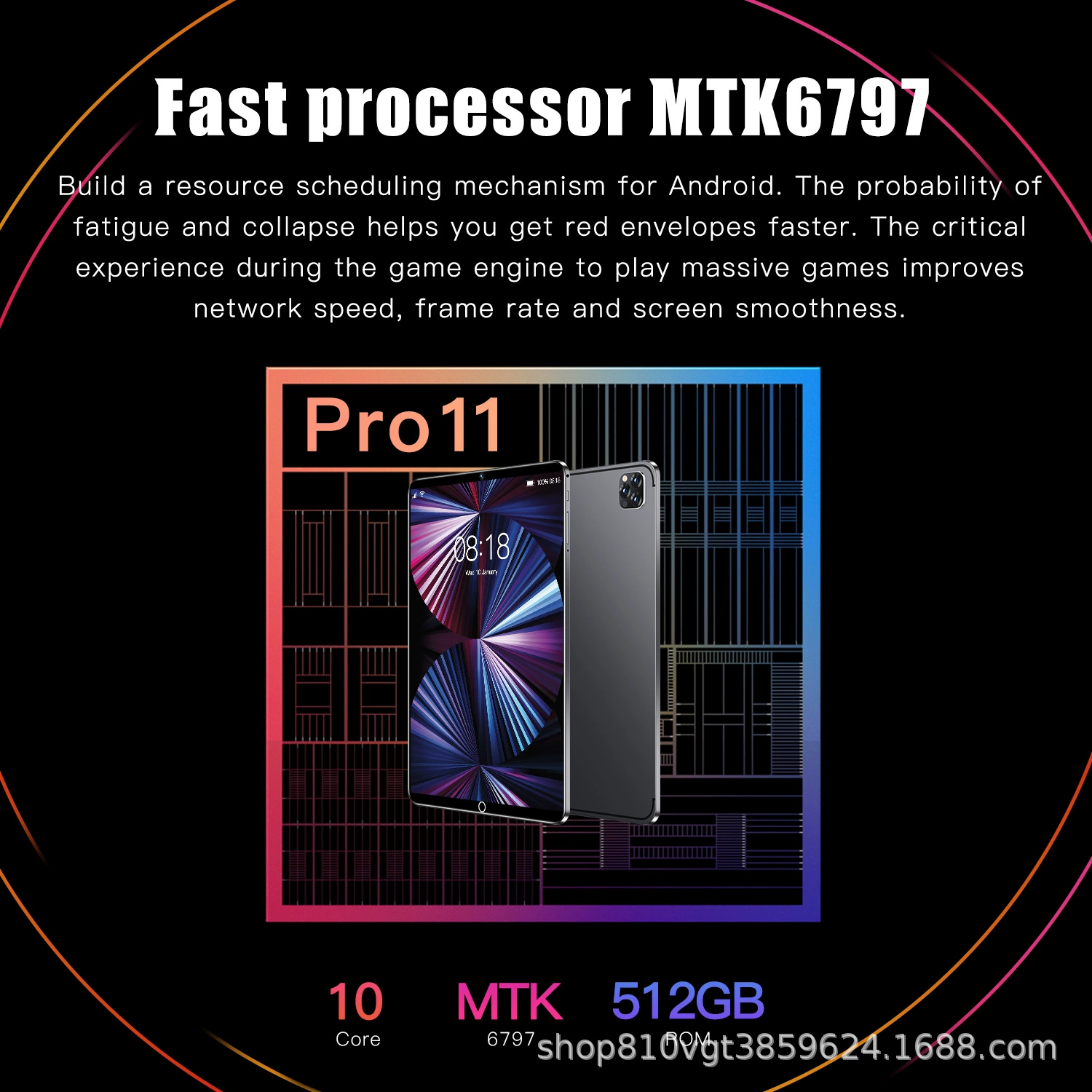 Планшет-ноутбук Pro, 10 дюймов, Pro11, 512 ГБ