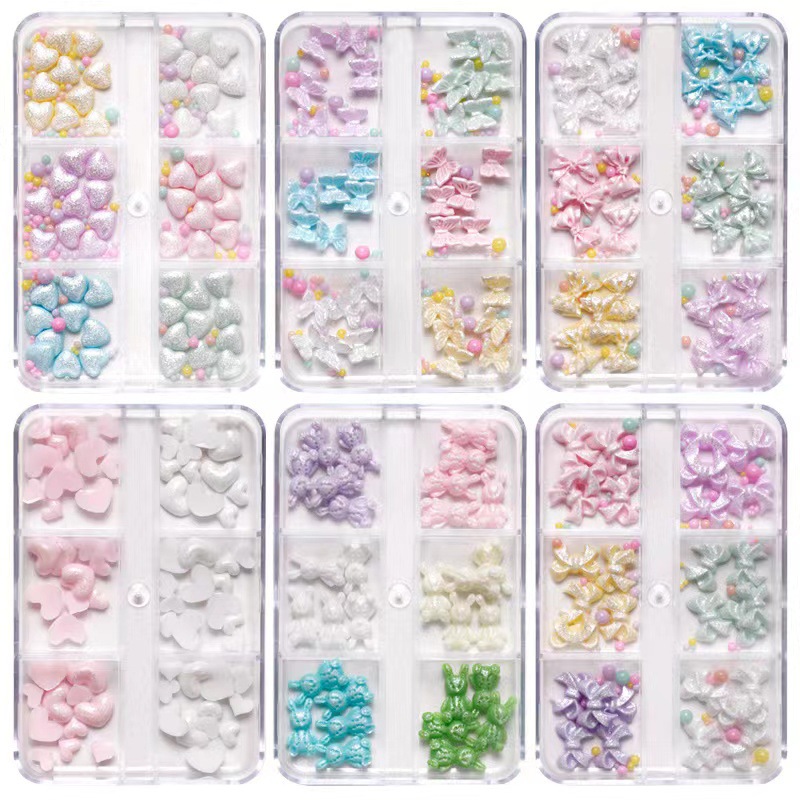 Mermaid Hermione color mezclado in viento material de manicure taladro accesorios de uñas accesorios de joyería de manicure al por mayor