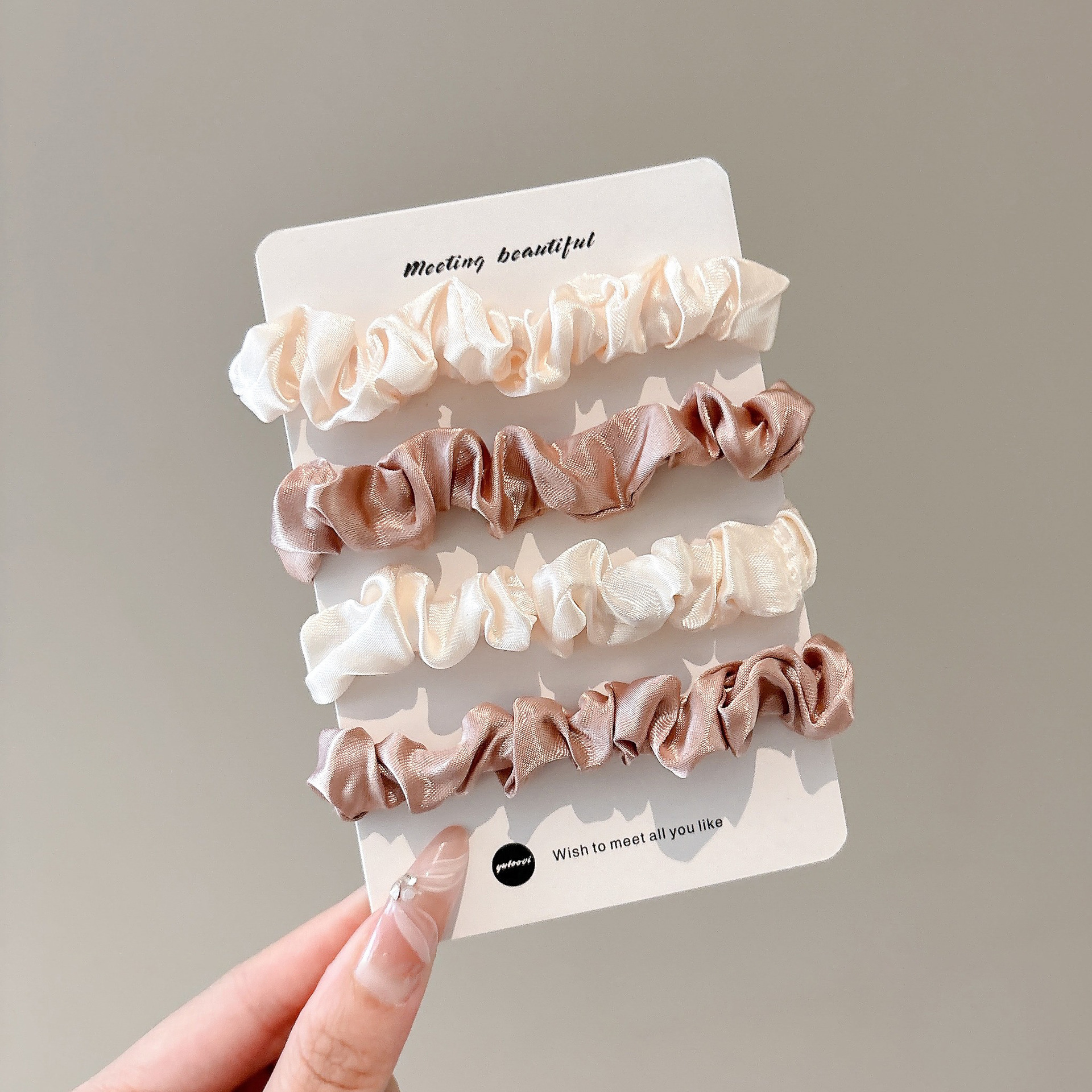 Anillo de cabello coreano retrógrado intestino grueso para mujeres adultas atar cabello de cabello de cola de caballo 2025 nuevo toque de banda de goma de gama alta