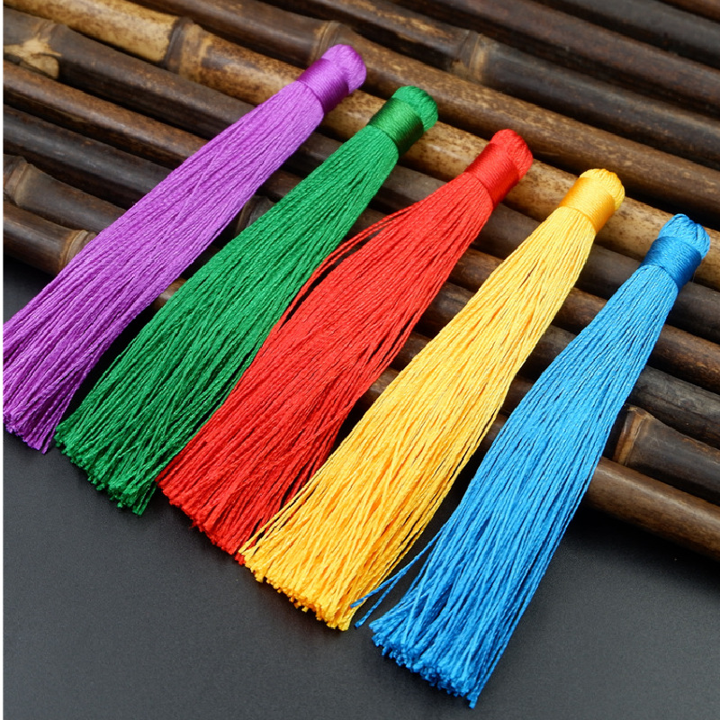 12cm Car Sash Small Chinese Knot Tassel Earring Tassel DIY Handmade Material Tassel Pendant