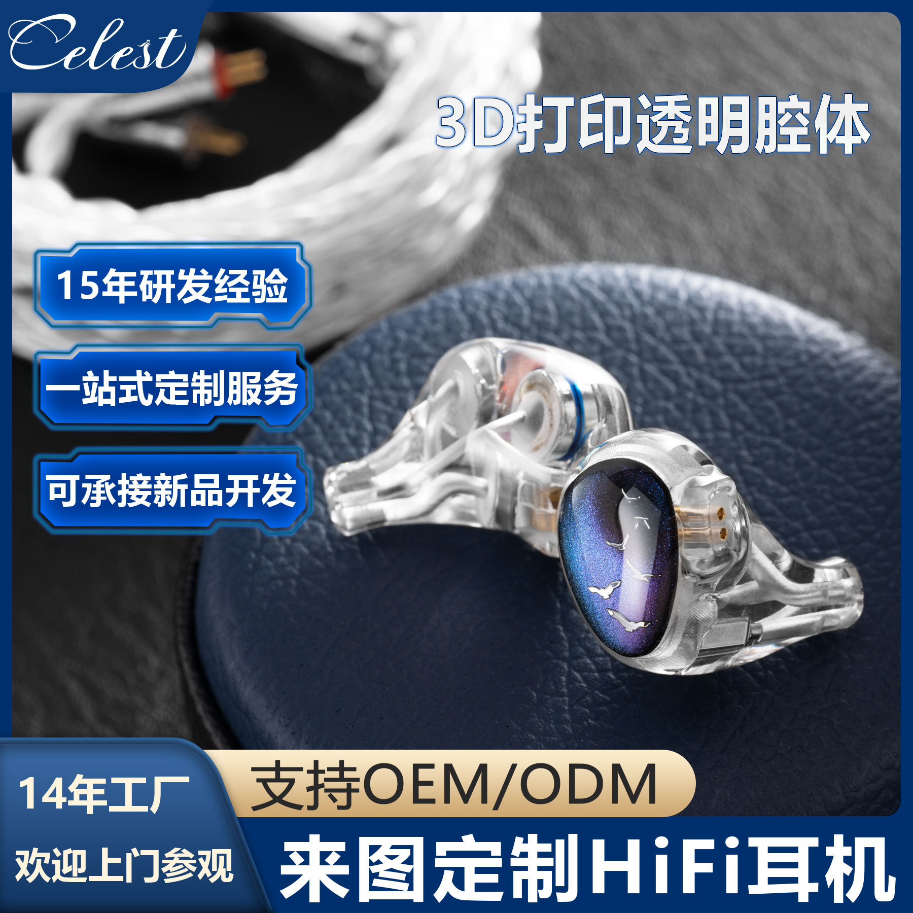 Celest's Birds Return Home, Two Irons and Two Tablets, In-Ear High-Quality Monitor-Level Hifi Headphones Customized