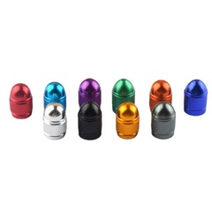 Car, bicycle tires, aluminum alloy, American valve cap, bullet-shaped dust cover