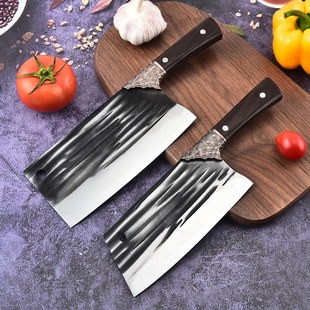 Stainless steel forging chopping knife household kitchen slicing knife Chef Chopping knife meat knife stall knife wholesale