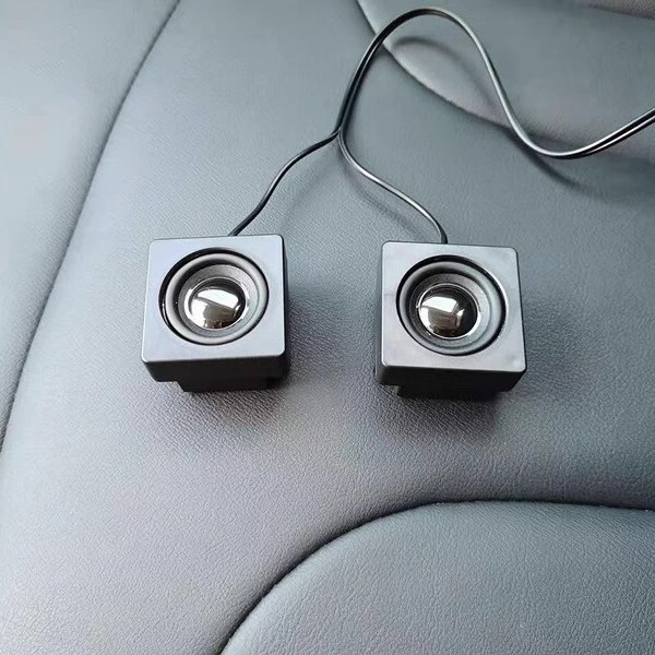DIY シングル小型スピーカー USB ケーブルデスクトップコンピュータスピーカーホストスピーカーアクセサリー粘着スピーカーサウンドカード|undefined