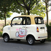 老头乐电动四轮车手把式女士迷你小型代步车接送孩子低速四轮电动