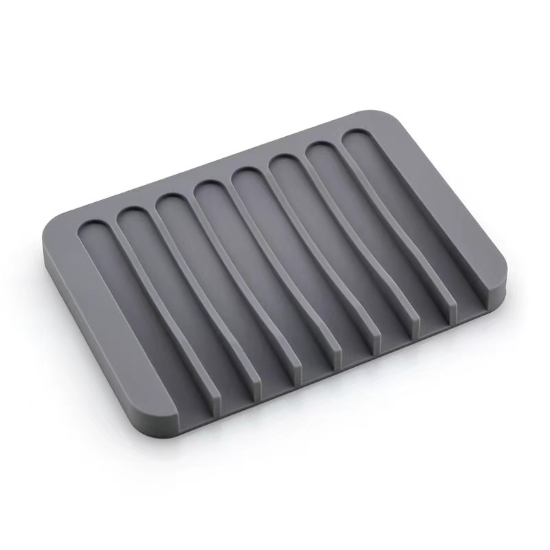 Amazon nuevo creativo de silicona titular de jabón de silicona caja de jabón titular de drenaje de jabón de almacenamiento en rack