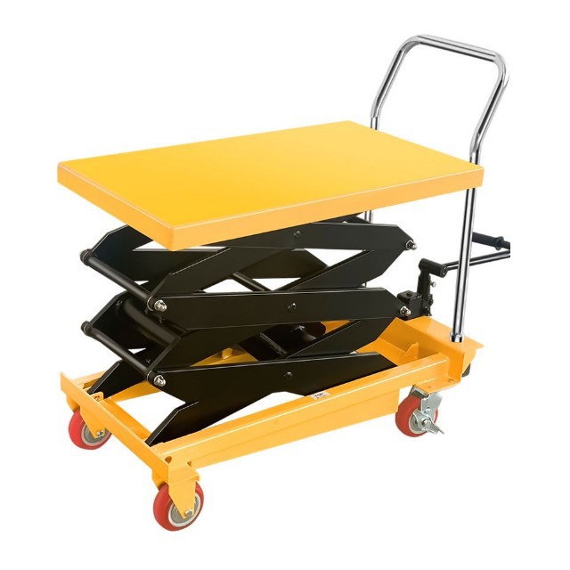 Manual de elevación hidráulica plataforma móvil de elevación eléctrica Tipo de tijera plana pequeña scooter mano empuje molde plataforma Coche