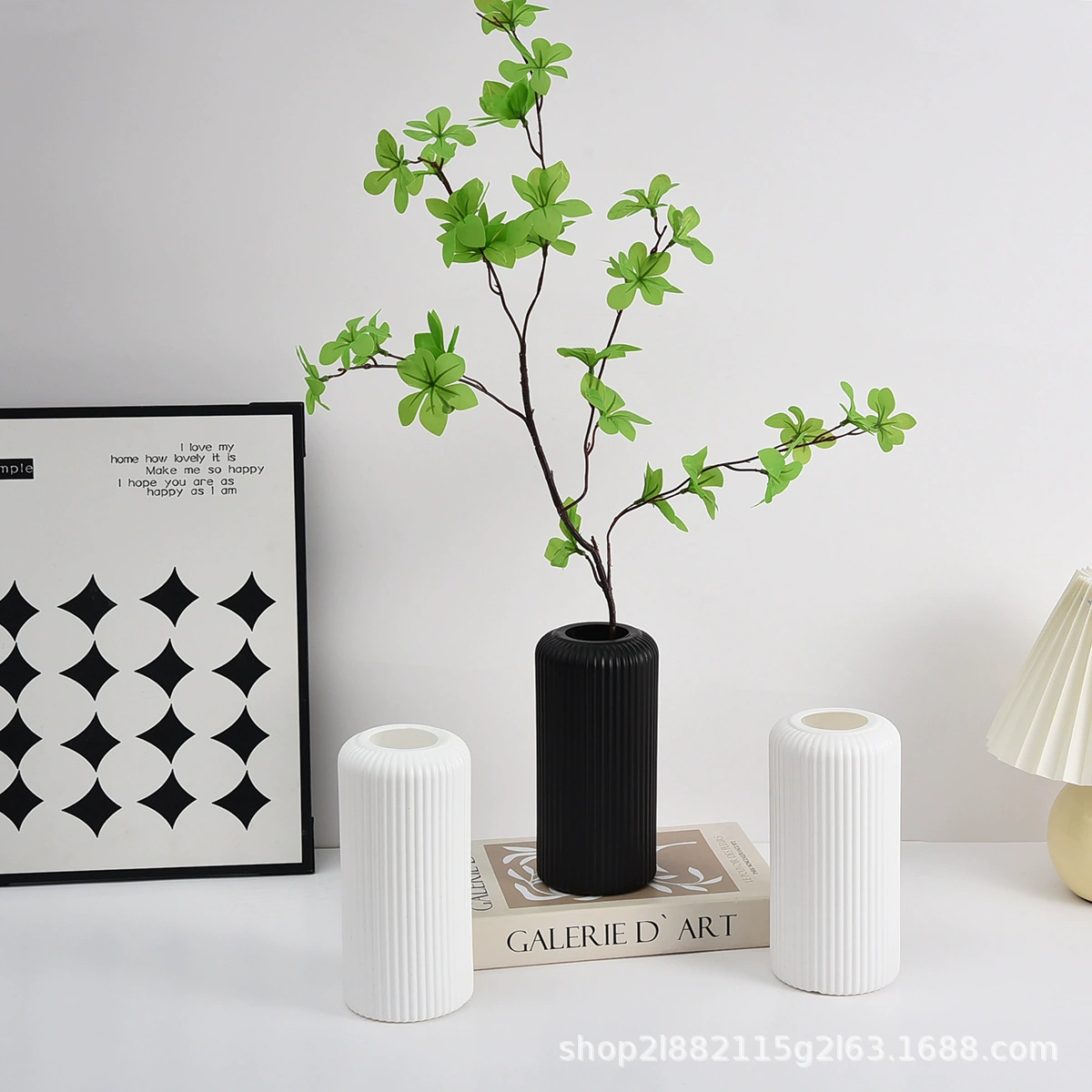 Скандинавский простой стиль ins, пластиковая ваза, цветочная композиция, креативный фонарь, пластиковая ваза, стиль ins, красивый для гостиной, трансграничный