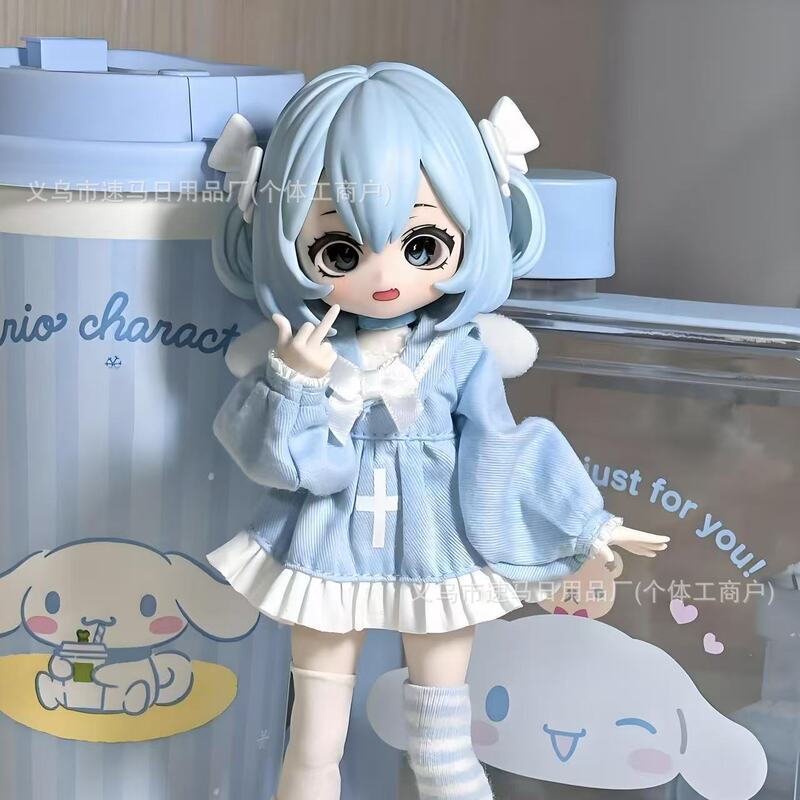 OB11子供服かわいい青い少女系プリンセスワンピースp9 gsc12分bjd脱出体人形服|undefined