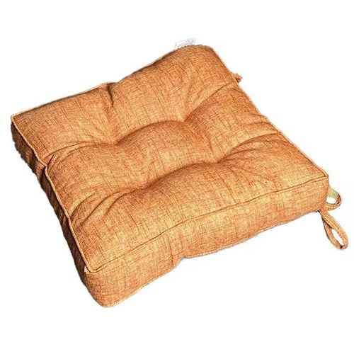 Cross-border solid color thick cushion strap chair cushion buttock cushion sofa cushion dining chair cushion round square cushion vacuum