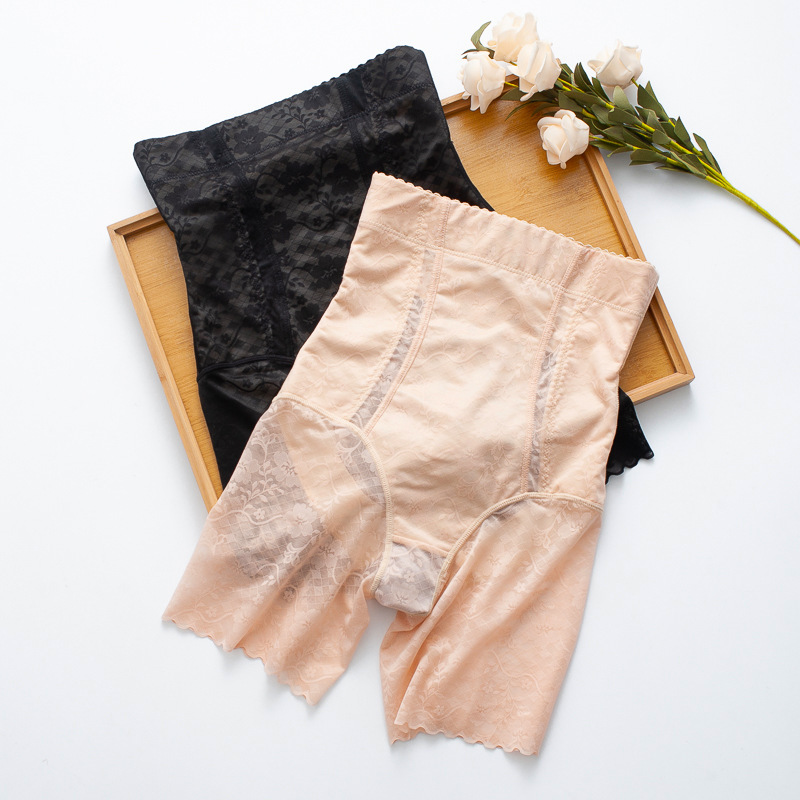 Cross-border Ultra-thin Body-shaping Underwear Flat Angle Beam Thigh Natural Slimming Hip Lifting Full Hip Breathable Pants for Summer