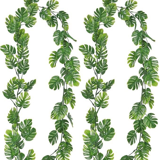 Artificial Green Plant Tortoise Leaf Rattan Fake Flower Indoor Mori Wedding Landscape Decoration Vine Hanging Fake Plant