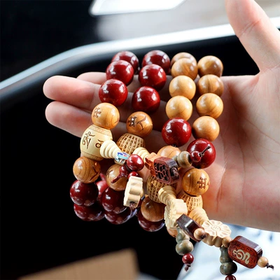 Car Pendant Cinnabar Bead Bracelet for: Car hanging