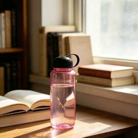 简约单层广口 1L 塑料水杯自驾车载大容量储水杯可拆卸清洗宽口杯