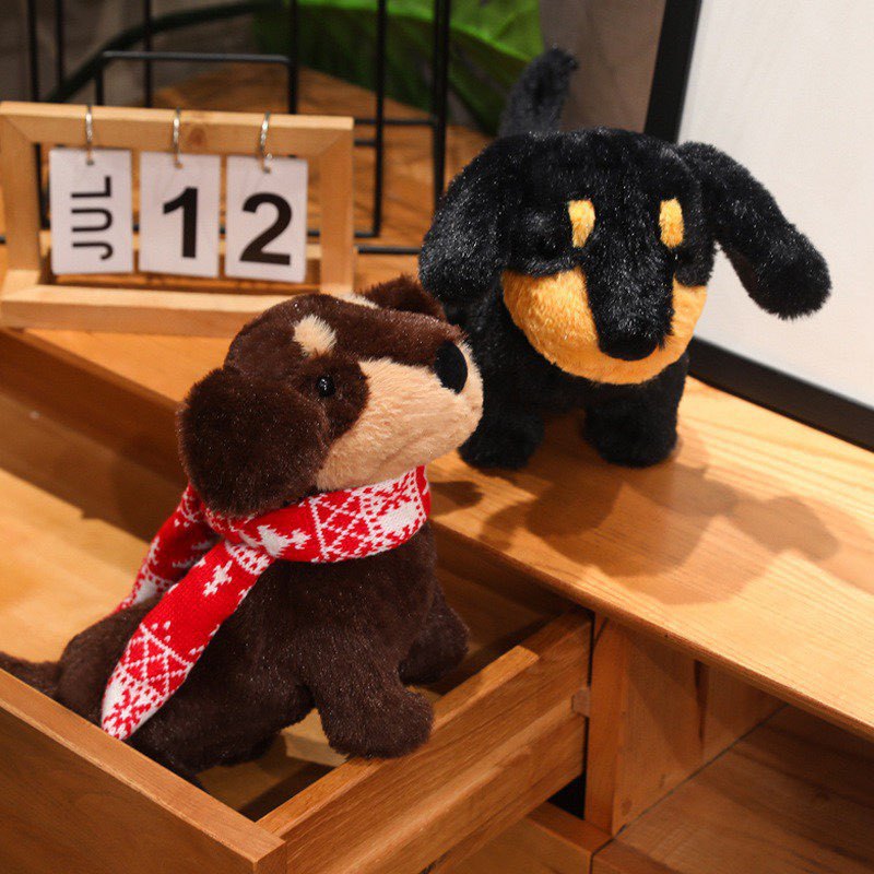 Realistic Curly Haired Plush Doll Soft Stuffed Toy For Children_voghion.com