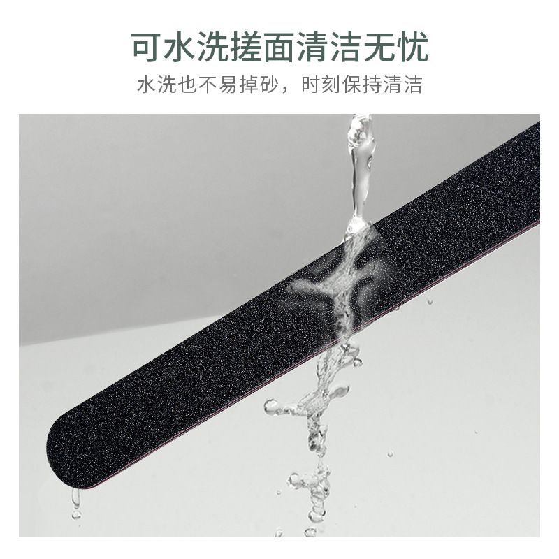 指甲銼神器雙面黑色砂銼打磨條搓條紅板黑砂條批發用品美甲工具