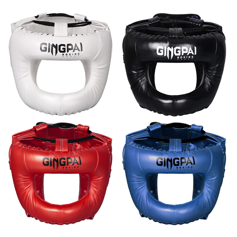 Professional Sanda Fighting Thai Boxing Helmet Beam Taekwondo Protectors Face Nose Adult Children Men and Women Fighting