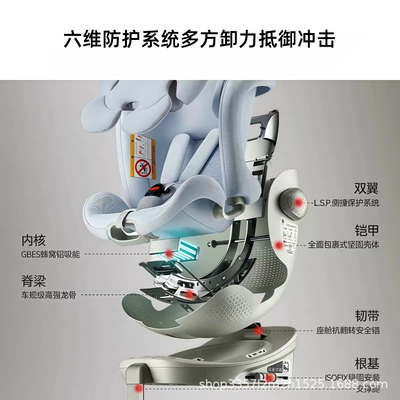 High-Speed Kidsren's 360 Rotation Car — Car child safety seat