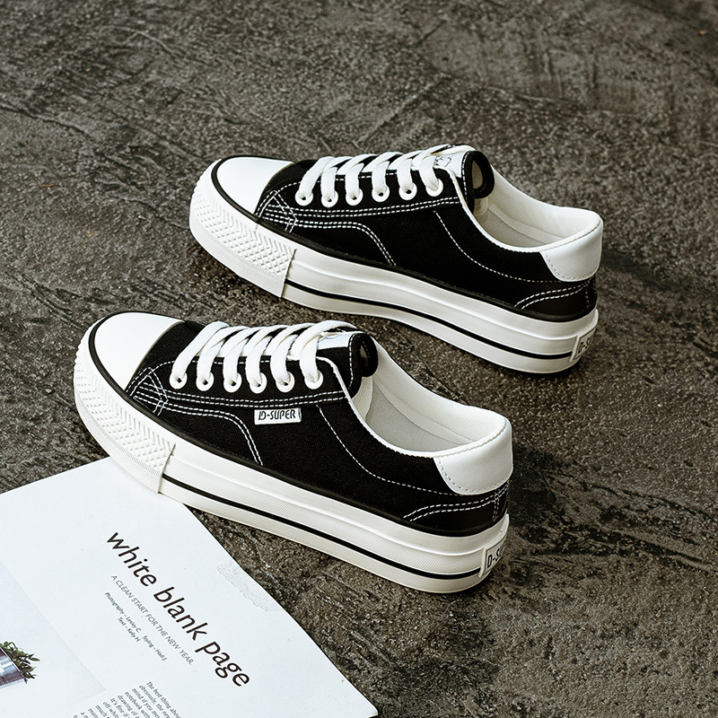 2022 spring and autumn new thick-soled canvas shoes women's shoes 2023 spring cloth shoes sneakers casual board shoes 2022 spring and autumn new thick-soled canvas shoes women's shoes 2023 spring cloth shoes sneakers casual board shoes