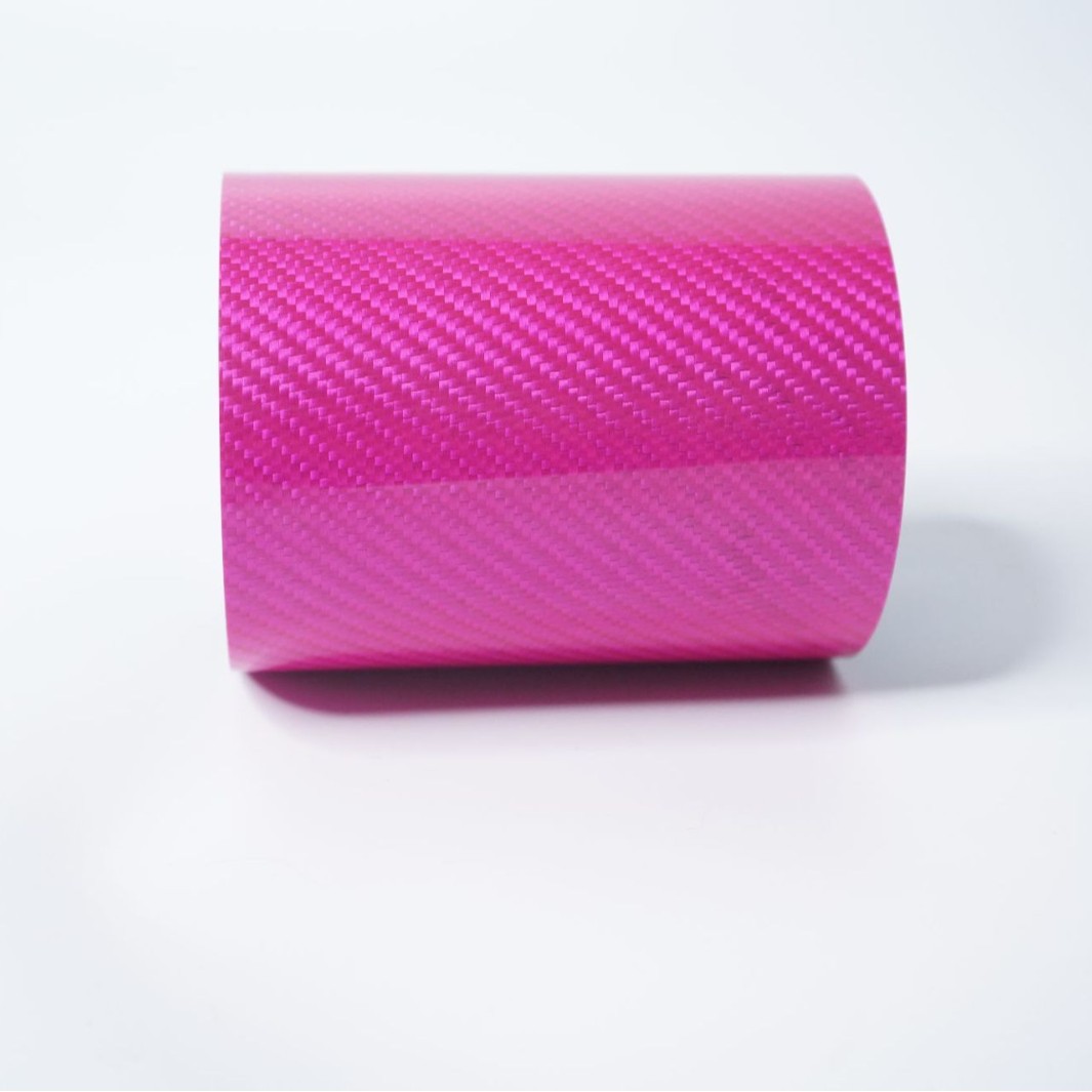 厂家批发定制玫红色碳纤维管大口径3K斜纹轻量化机械配件运动器材