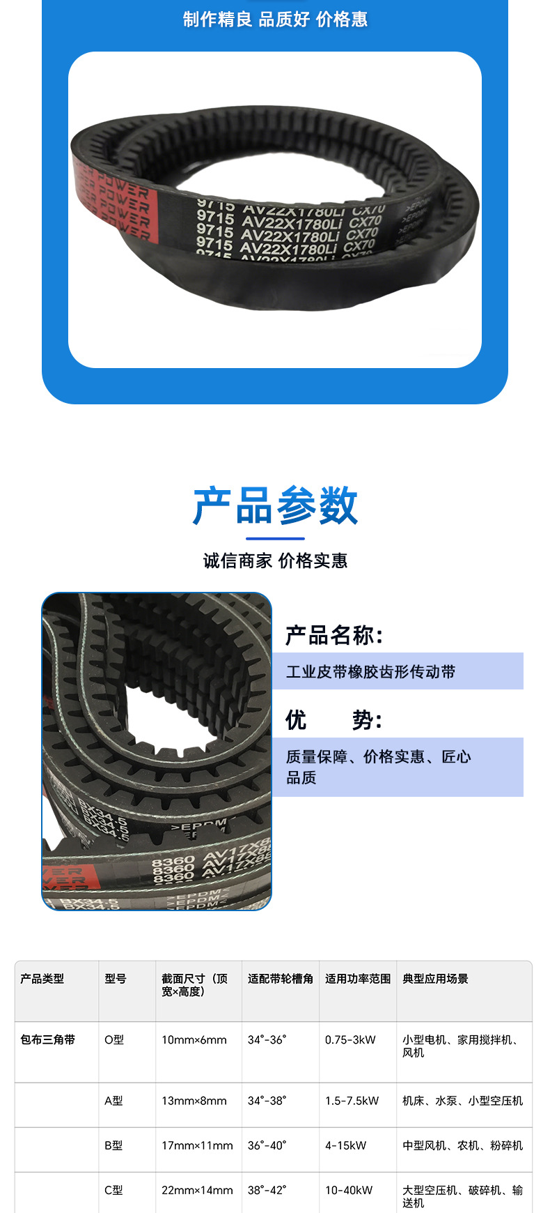 Jinlida Rubber Transmission Belt Toothed Belt 15X1015 to 1400 Printing Packaging Machinery Manufacturing Industry Automotive
