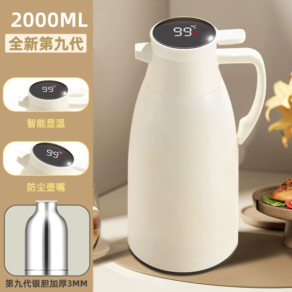 White glass liner, 2000 ml, increased thickness