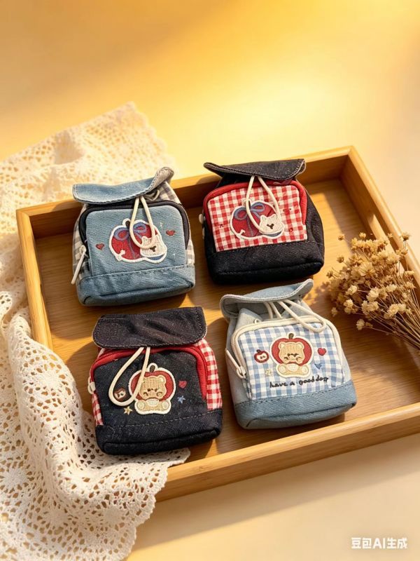 62399 - 애플 소품 백팩 수납 파우치