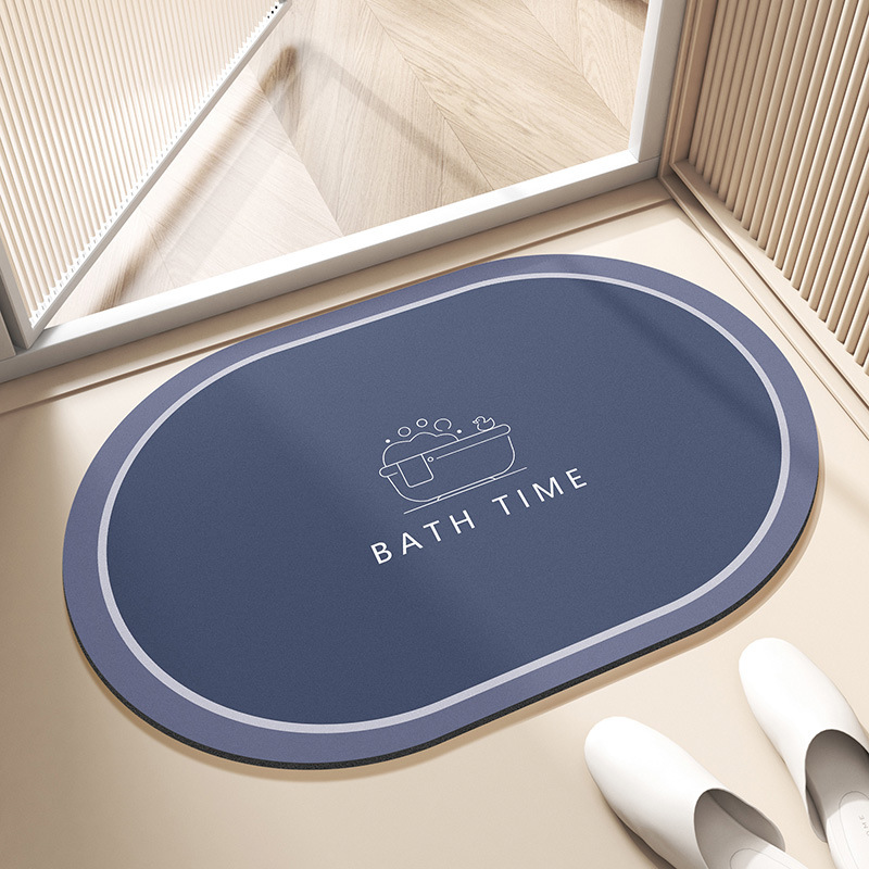 Baño de barro de diatomeas alfombra de suelo de secado rápido inodoro puerta de inodoro absorción de agua alfombra antideslizante inodoro alfombra de caída