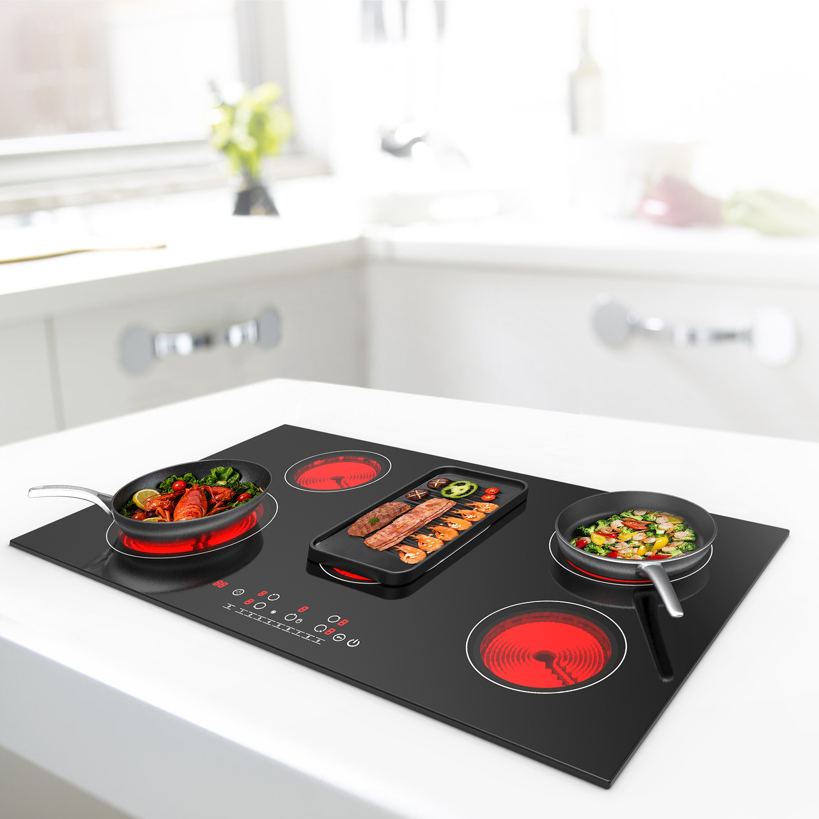 electric cooker四头六头电陶炉多头电磁炉煲仔大功率台式嵌入式 electric cooker四头六头电陶炉多头电磁炉煲仔大功率台式嵌入式
