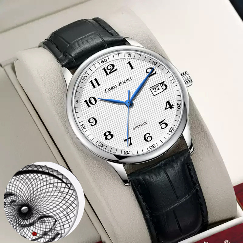 厂家直销名匠系列手表全自动石英男表名匠手表防水男表商务皮带