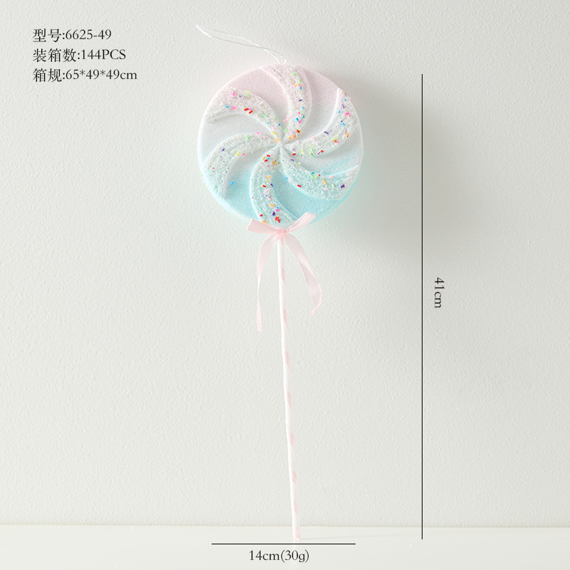 Ventas transfronterizas de muletas coloridas decoraciones de Navidad dulces adornos de árbol de Navidad colgante dopamina props de disparo