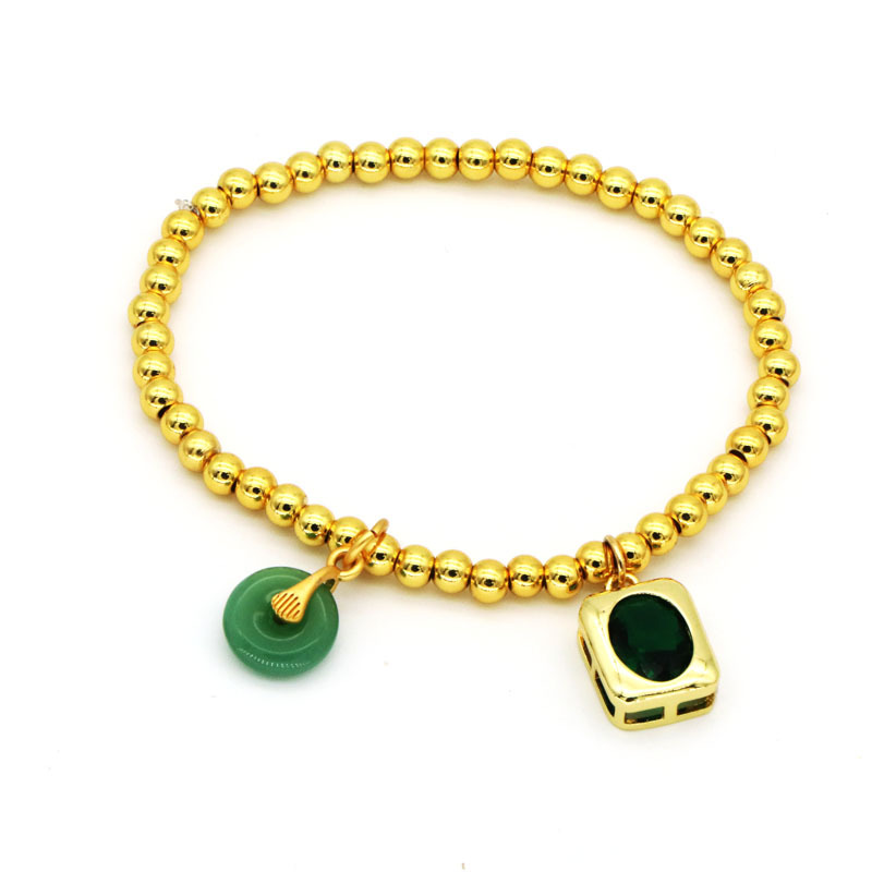 Fashion Devilu0027S Eye Copper Beaded Bracelets 1 Piece