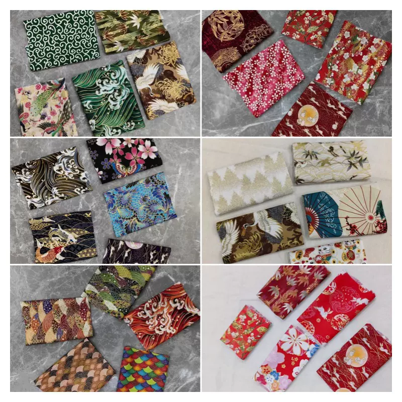 hand made 棉和风印花平布布头手工DIY拼布小碎花布组零头布30片