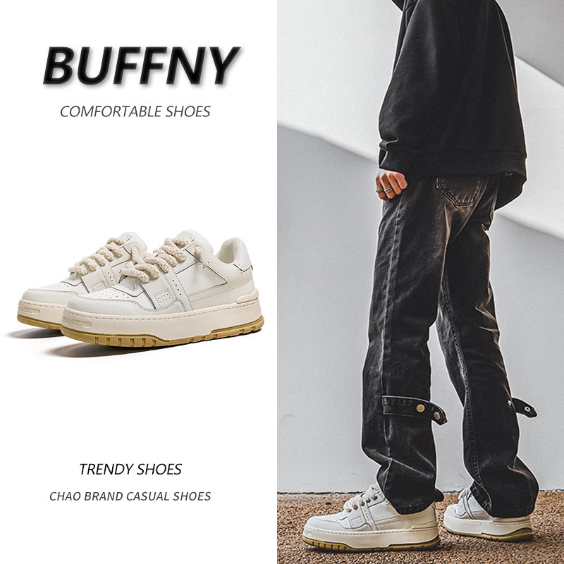 New Paris sneakers spring new thick-soled men's fashion brand retro tooling Japanese style fat Ding height increasing bread shoes