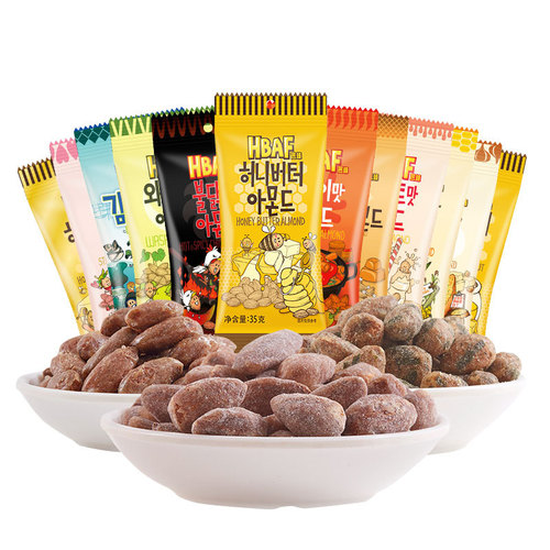 Imported from South Korea Tom Farm Honey Butter Almond Mixed Nuts Cashew Almond Dried Snacks Ba Bee